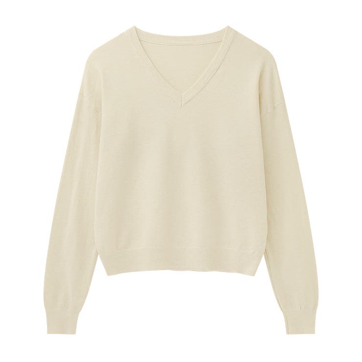 vネックニット カラーニット オフィスカジュアル | COCOMOMO | 詳細画像44 