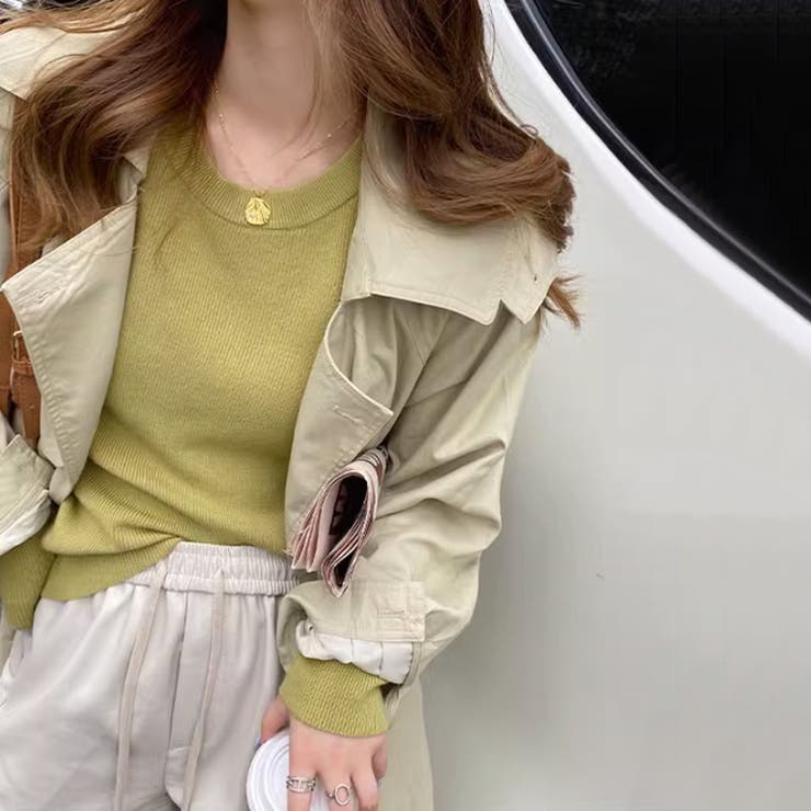 ニットセーター 長袖リブニット 着回しニット | COCOMOMO | 詳細画像5 