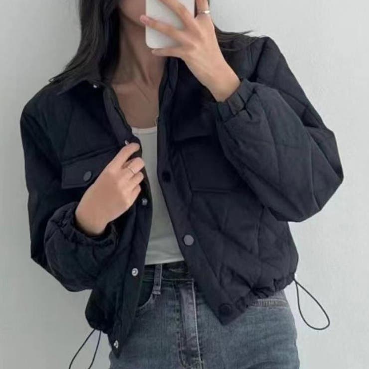 キルティングジャケット クロップドジャケット アウター[品番