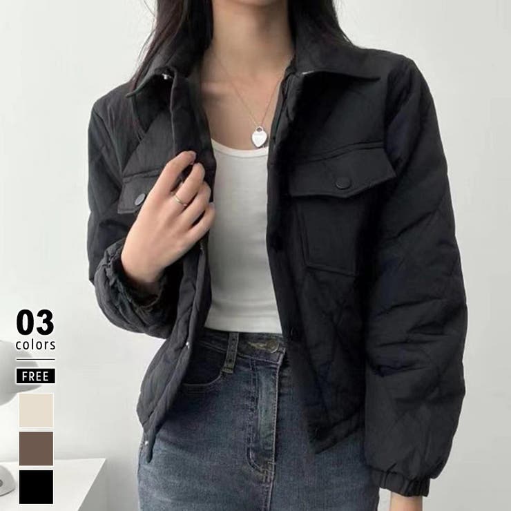 キルティングジャケット クロップドジャケット アウター[品番