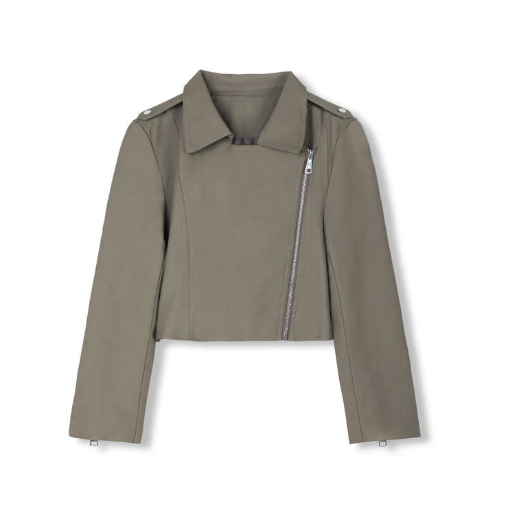 ライダースジャケット フェイクレザージャケット アウター | COCOMOMO | 詳細画像19 