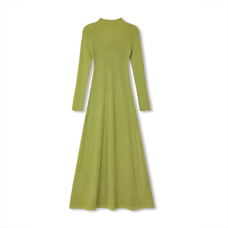 ハイネックニットワンピース ロングワンピース リブニット | COCOMOMO | 詳細画像20 