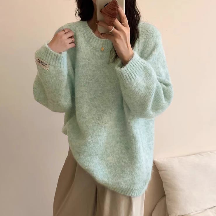 【coco】ロンハーマン メランジニット 新色登場／メランジニットカーディガン[品番：PA000015417