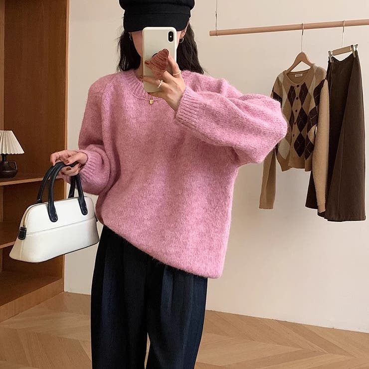 【coco】ロンハーマン メランジニット メランジニット セーター ふんわりニット[品番：COCW0005691