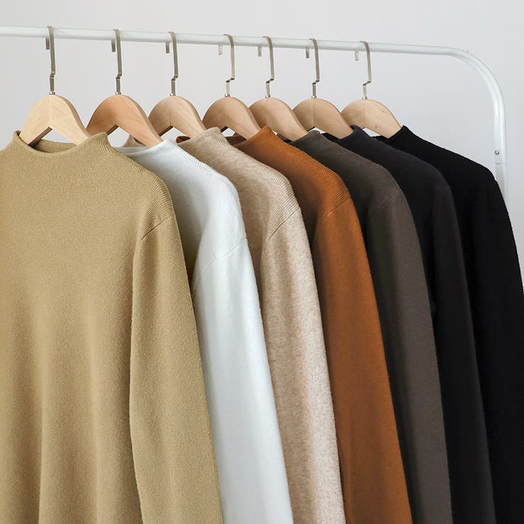 新色登場！全15色ハイネックニット ニット レイヤードトップス | COCOMOMO | 詳細画像22 