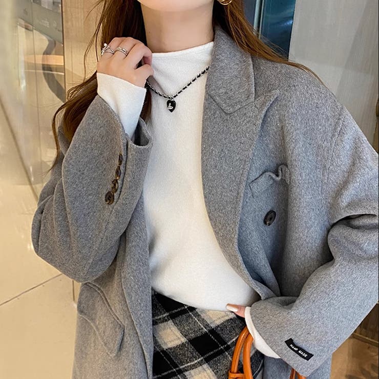 新色登場！全15色ハイネックニット ニット レイヤードトップス | COCOMOMO | 詳細画像3 