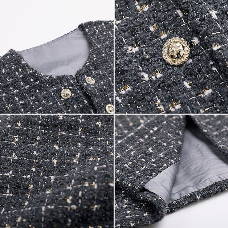 犬用ツイードベストとキャミワンピースセット 犬用ツイードベストとキャミワンピースセット キーネックベスト＋