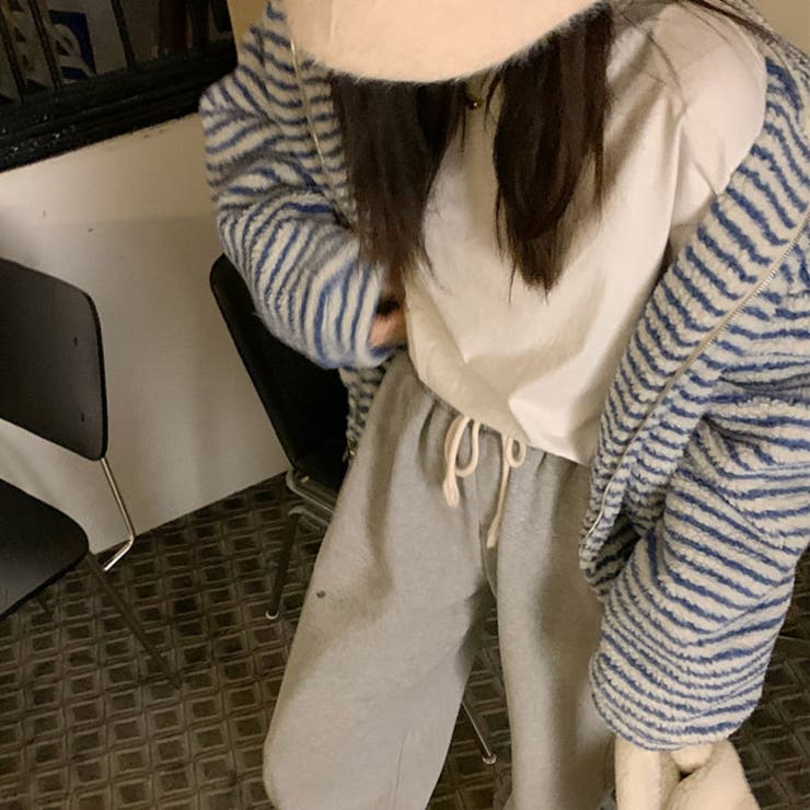 ボアブルゾン もこもこボア ジップアップ[品番：COCW0005713