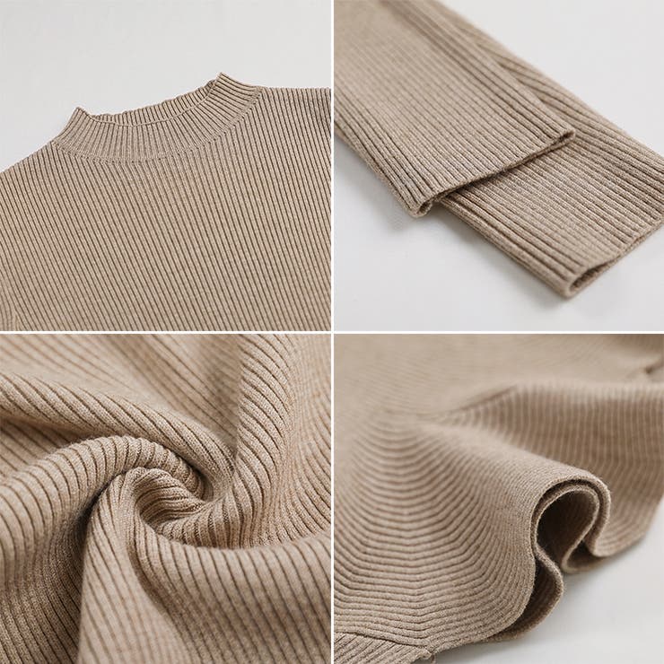 ペプラムニット チュニック パワショルトップス | COCOMOMO | 詳細画像31 