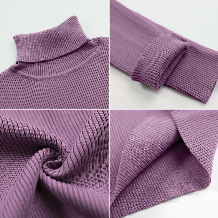 パワショルニット タートルネック リブニット | COCOMOMO | 詳細画像23 