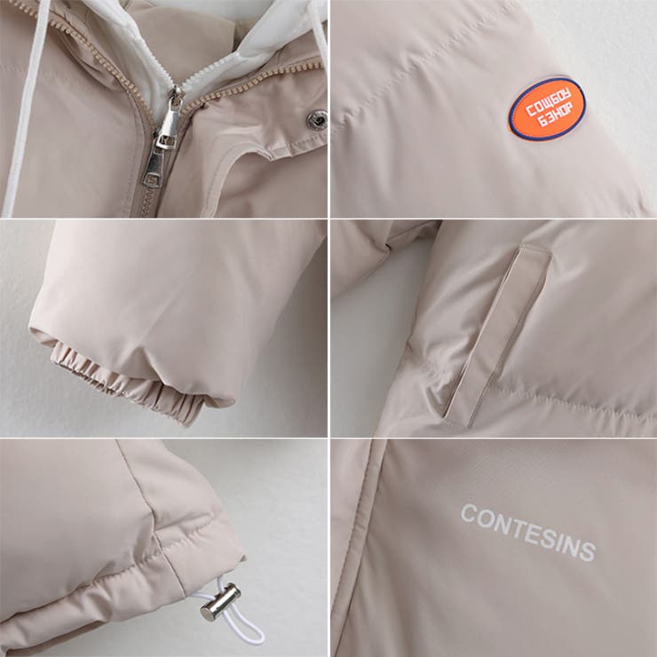 中綿コート パーカーフード付き 重ね着風 | COCOMOMO | 詳細画像27 