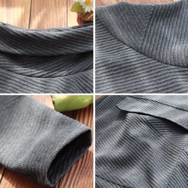 タートルネックワンピース Aライン 体型カバー | COCOMOMO | 詳細画像15 