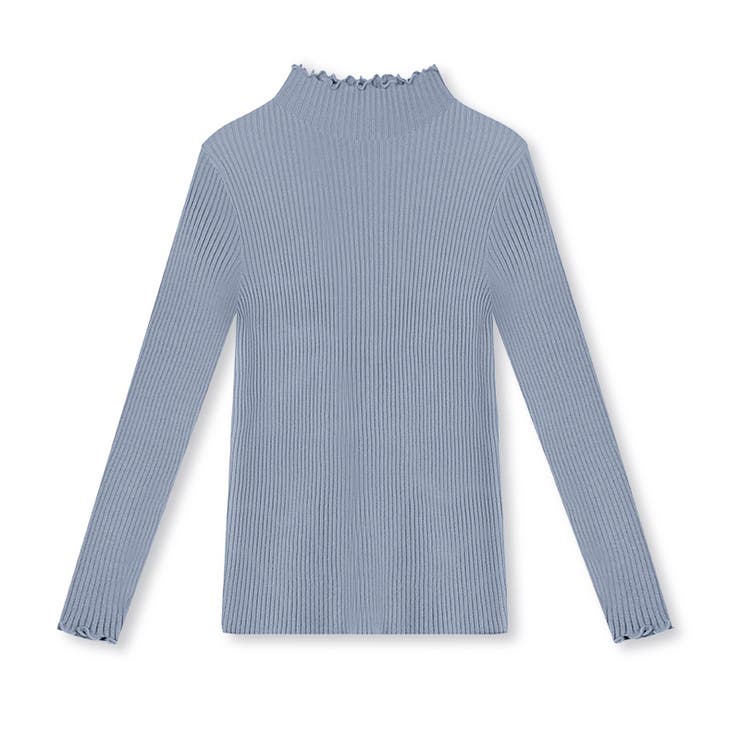 メロウフリル リブニットトップス フリルハイネック | COCOMOMO | 詳細画像28 