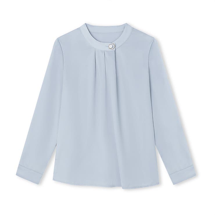 フロントタックブラウス スタンドカラー セレモニーブラウス | COCOMOMO | 詳細画像30 