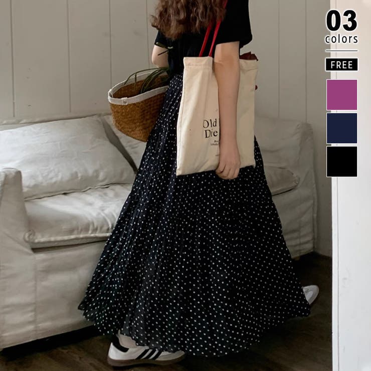 シフォンプリーツスカート ティアードスカート マキシスカート[品番