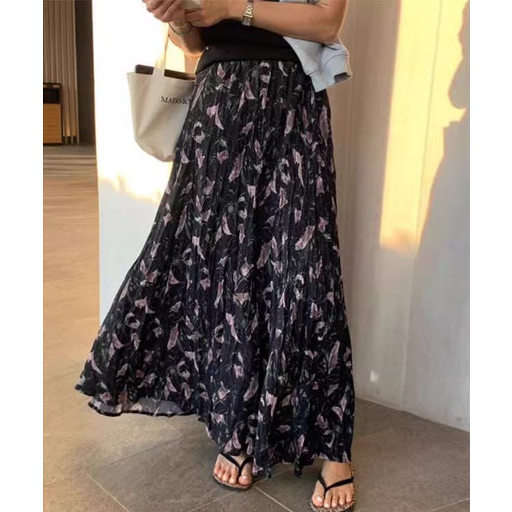 ロングスカート ティアード ゆったりウエストゴム | COCOMOMO | 詳細画像21 