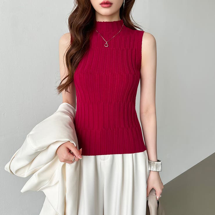 【美品】HERMES リブニット ノースリーブ サーモンピンク シルク混 xs 美品】HERMES リブニット ノースリーブ サーモンピンク シルク混 xs