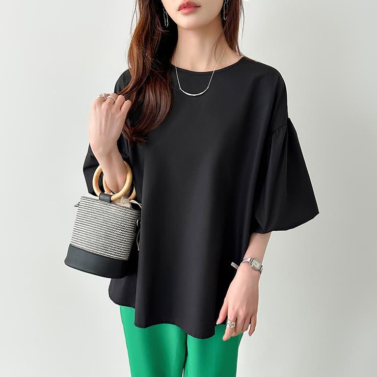 バルーンスリーブブラウス ブラウス オフィスカジュアル | COCOMOMO | 詳細画像16 