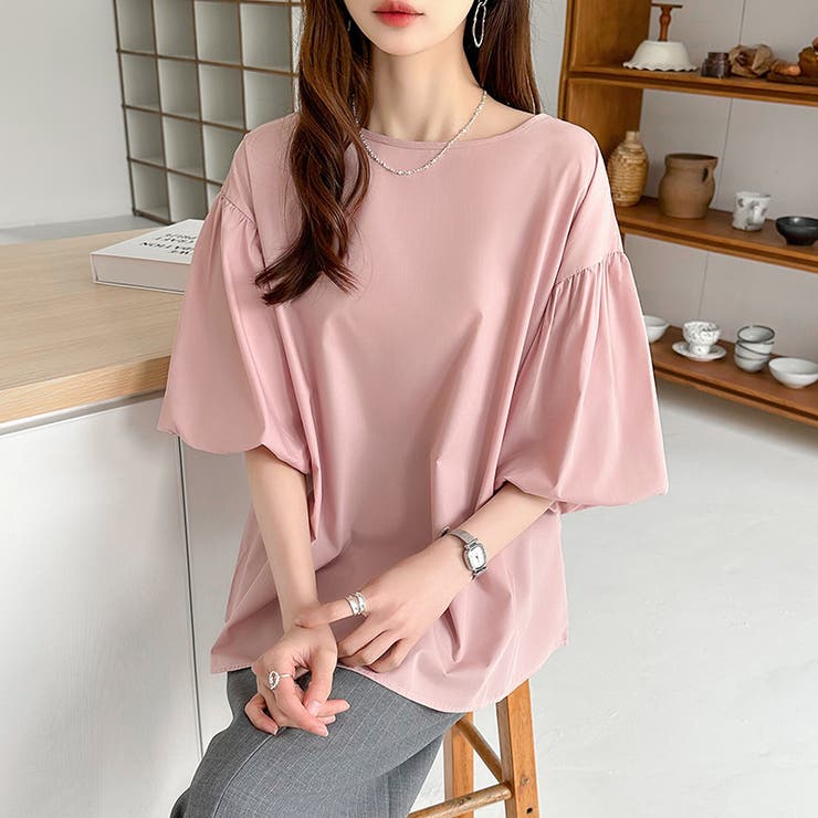 バルーンスリーブブラウス ブラウス オフィスカジュアル | COCOMOMO | 詳細画像21 