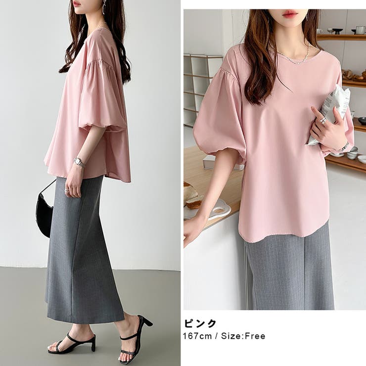 バルーンスリーブブラウス ブラウス オフィスカジュアル | COCOMOMO | 詳細画像22 