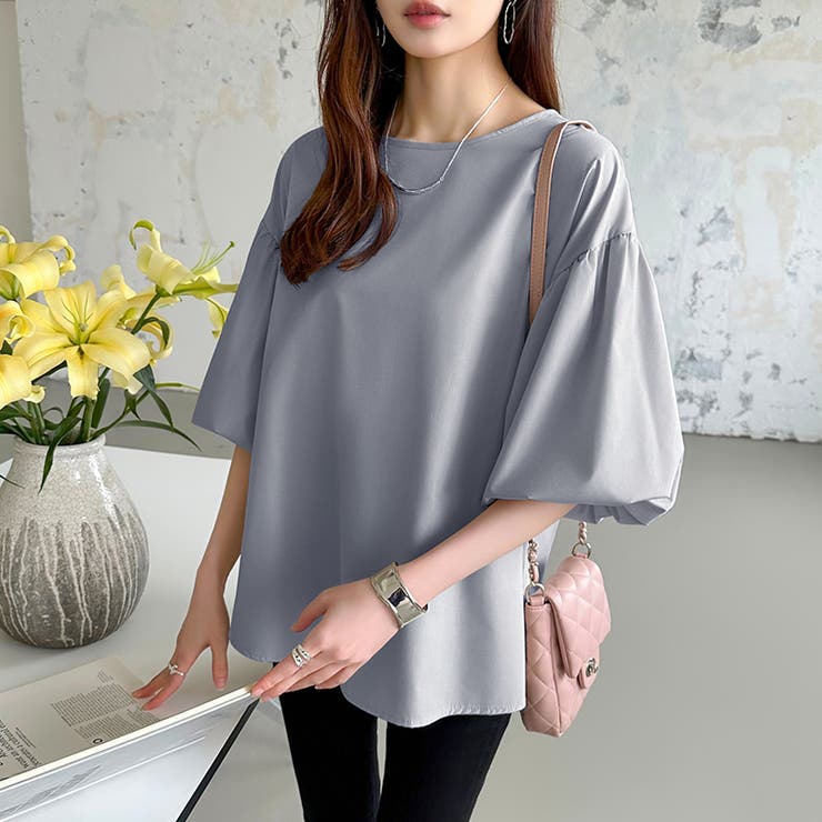 バルーンスリーブブラウス ブラウス オフィスカジュアル | COCOMOMO | 詳細画像25 