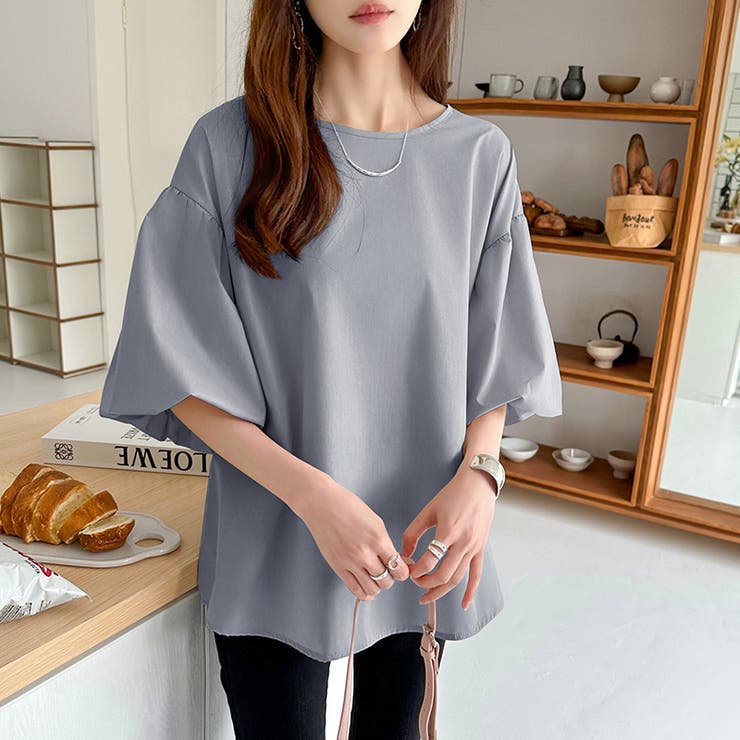 バルーンスリーブブラウス ブラウス オフィスカジュアル | COCOMOMO | 詳細画像27 