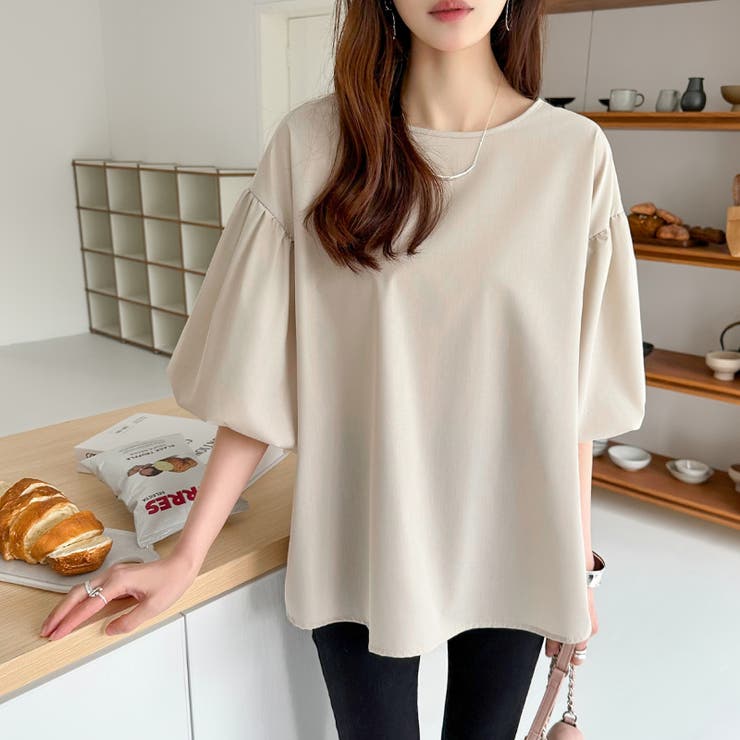 バルーンスリーブブラウス ブラウス オフィスカジュアル | COCOMOMO | 詳細画像7 