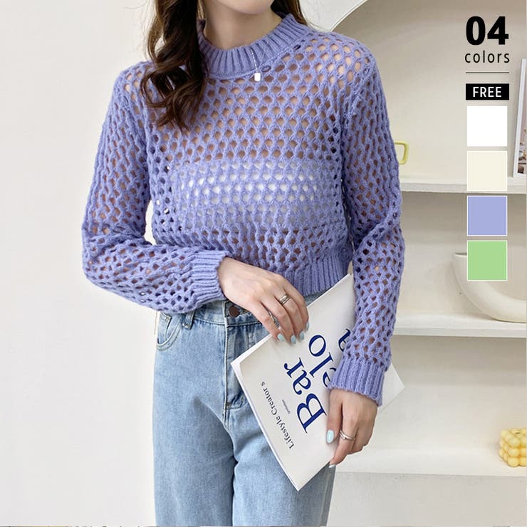 メッシュカットソーロンT chw23s029-ファッション通販サイト