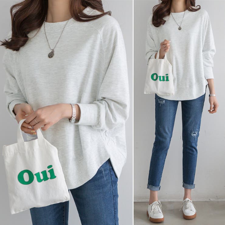 トレーナー ドルマンスリーブスウェット ゆったり体型カバー | COCOMOMO | 詳細画像14 