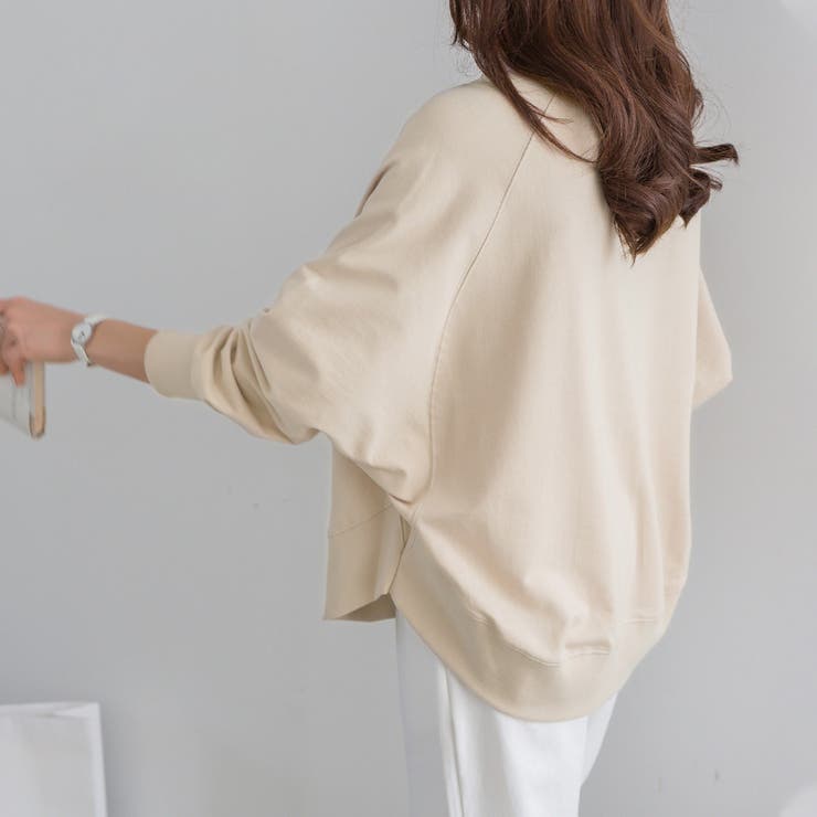 トレーナー ドルマンスリーブスウェット ゆったり体型カバー | COCOMOMO | 詳細画像11 