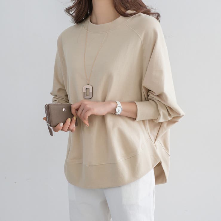 トレーナー ドルマンスリーブスウェット ゆったり体型カバー | COCOMOMO | 詳細画像7 