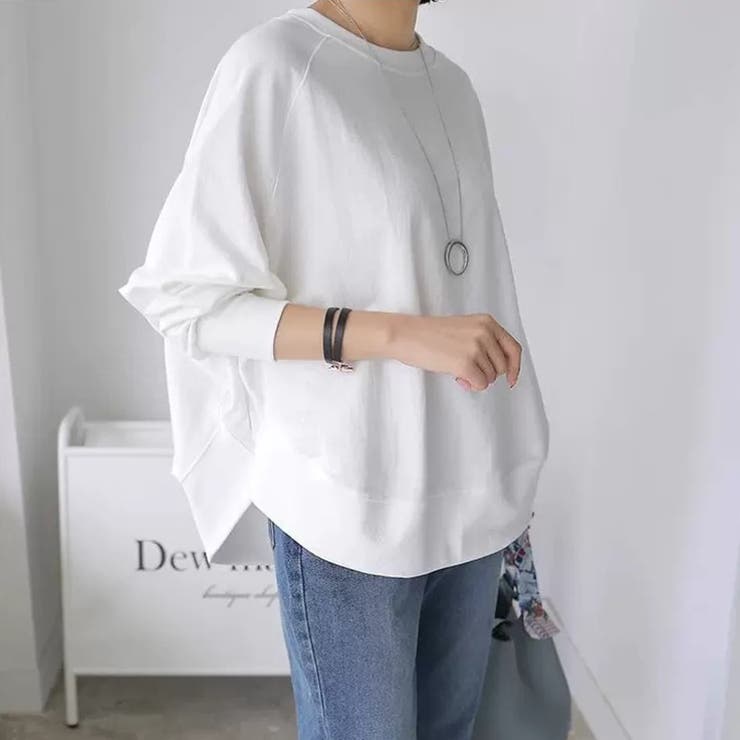 トレーナー ドルマンスリーブスウェット ゆったり体型カバー | COCOMOMO | 詳細画像3 