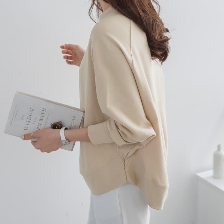 トレーナー ドルマンスリーブスウェット ゆったり体型カバー | COCOMOMO | 詳細画像8 