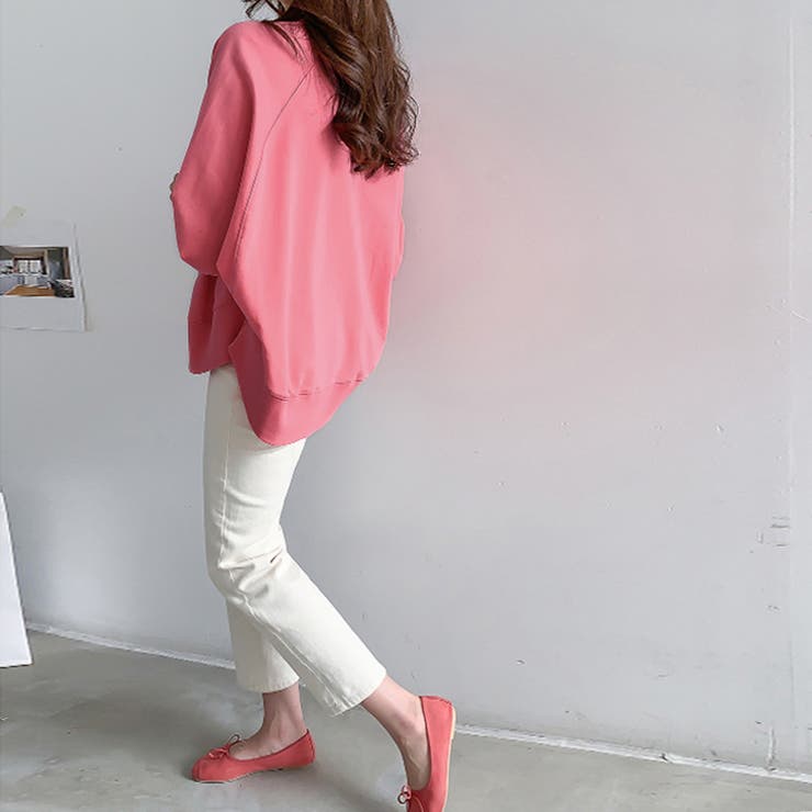 トレーナー ドルマンスリーブスウェット ゆったり体型カバー | COCOMOMO | 詳細画像18 