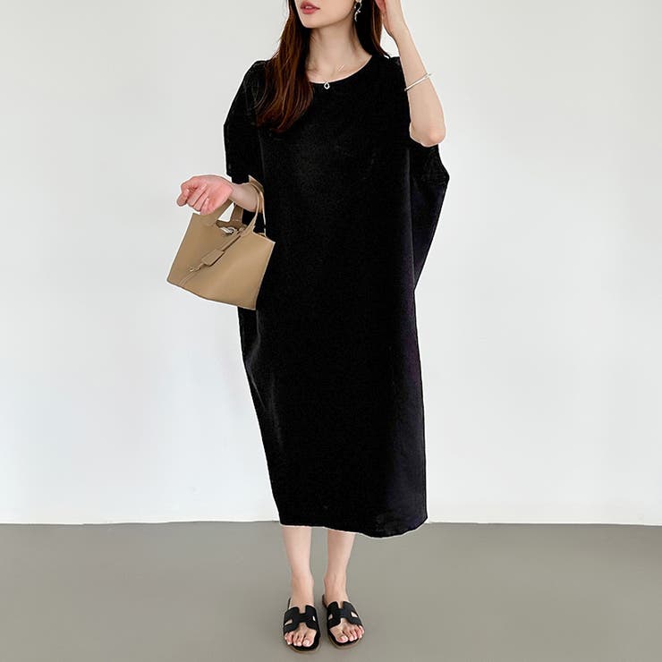 Studio Doe Pima Cotton Cocoon Ankle Dress ワンピース/送料込 AMBIDEX Store △Suai-mai ゴアードTワンピース(F グリーン): l
