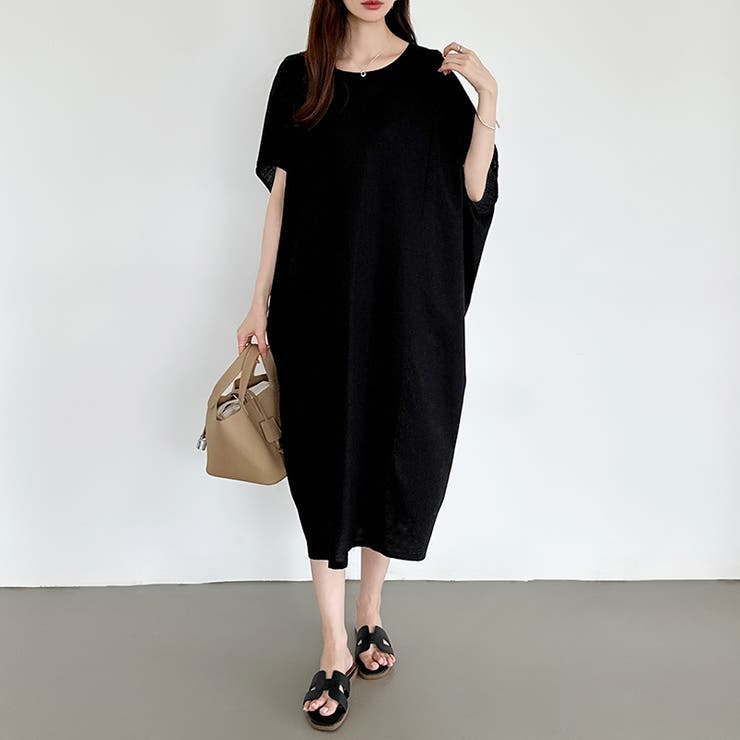 コクーンワンピース リネン 夏ワンピース | COCOMOMO | 詳細画像6 