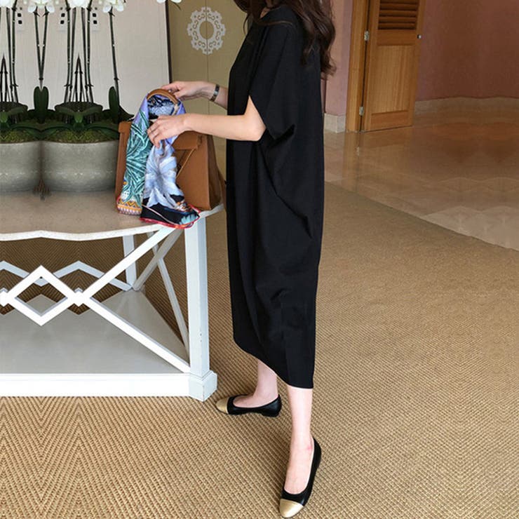 コクーンワンピース リネン 夏ワンピース | COCOMOMO | 詳細画像9 