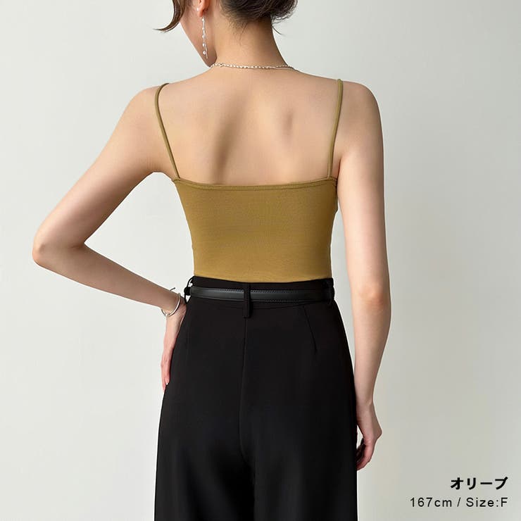 カップ付きキャミソール ブラトップ ショートキャミソール | COCOMOMO | 詳細画像51 