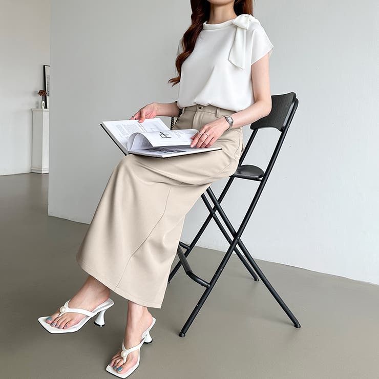 新色登場！選べる2丈バックスリット入りナロースカート タイトスカート | COCOMOMO | 詳細画像28 