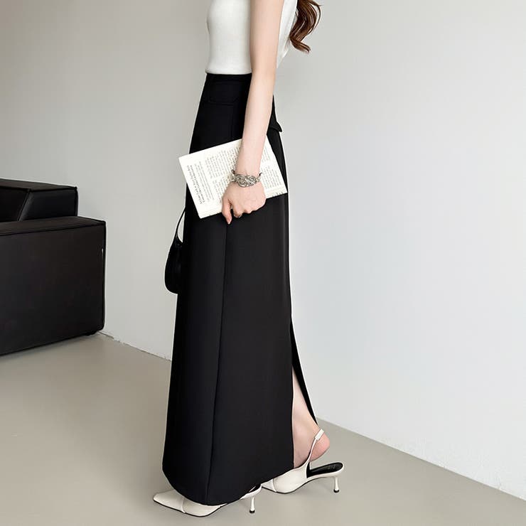 新色登場！選べる2丈バックスリット入りナロースカート タイトスカート | COCOMOMO | 詳細画像42 