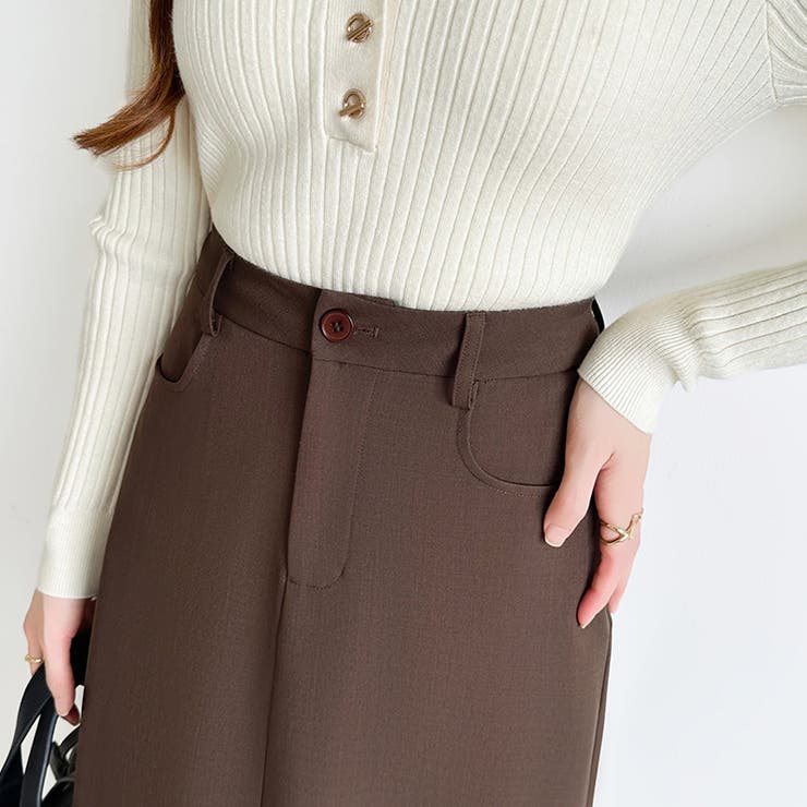 新色登場！選べる2丈バックスリット入りナロースカート タイトスカート | COCOMOMO | 詳細画像54 