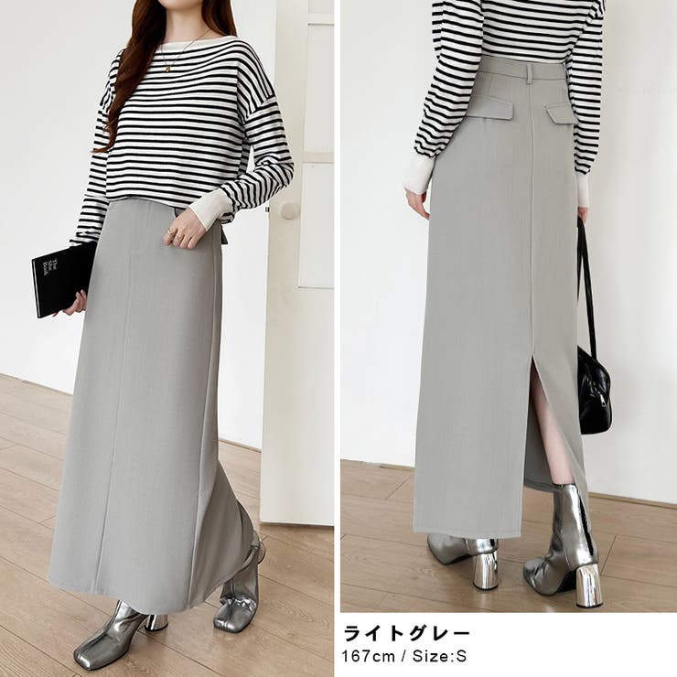 新色登場！選べる2丈バックスリット入りナロースカート タイトスカート | COCOMOMO | 詳細画像18 