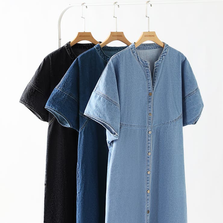 デニムワンピース デニムシャツワンピース 韓国ファッション | COCOMOMO | 詳細画像23 