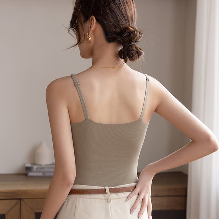 ダブルストラップ カップ付きキャミソール ブラトップ | COCOMOMO | 詳細画像2 