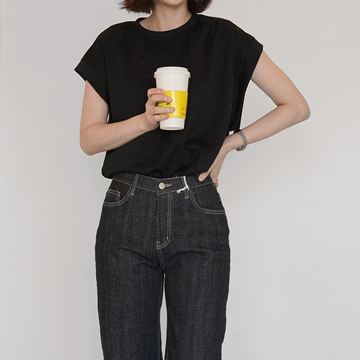 フレンチスリーブTシャツ 脇見え防止 カットソー | COCOMOMO | 詳細画像11 