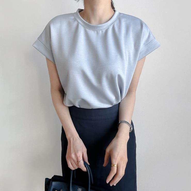 フレンチスリーブTシャツ 脇見え防止 カットソー | COCOMOMO | 詳細画像5 