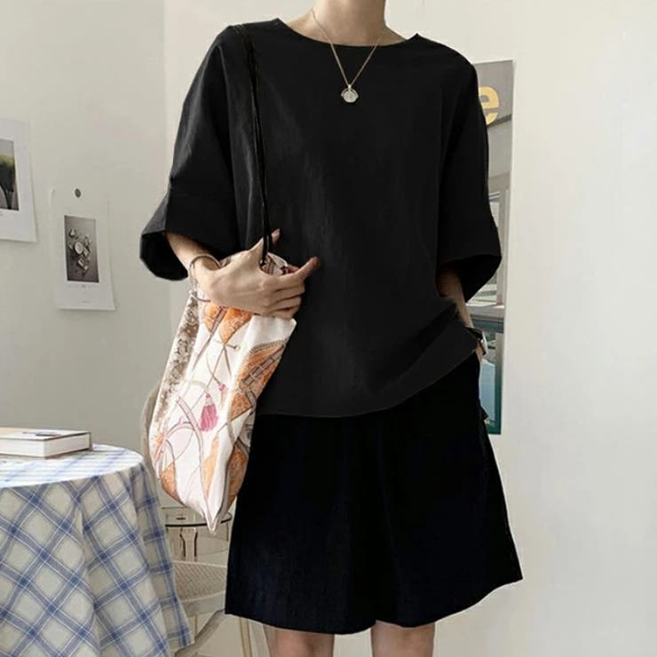 コットンリネンブラウス 涼感ブラウス 体型カバー | COCOMOMO | 詳細画像20 