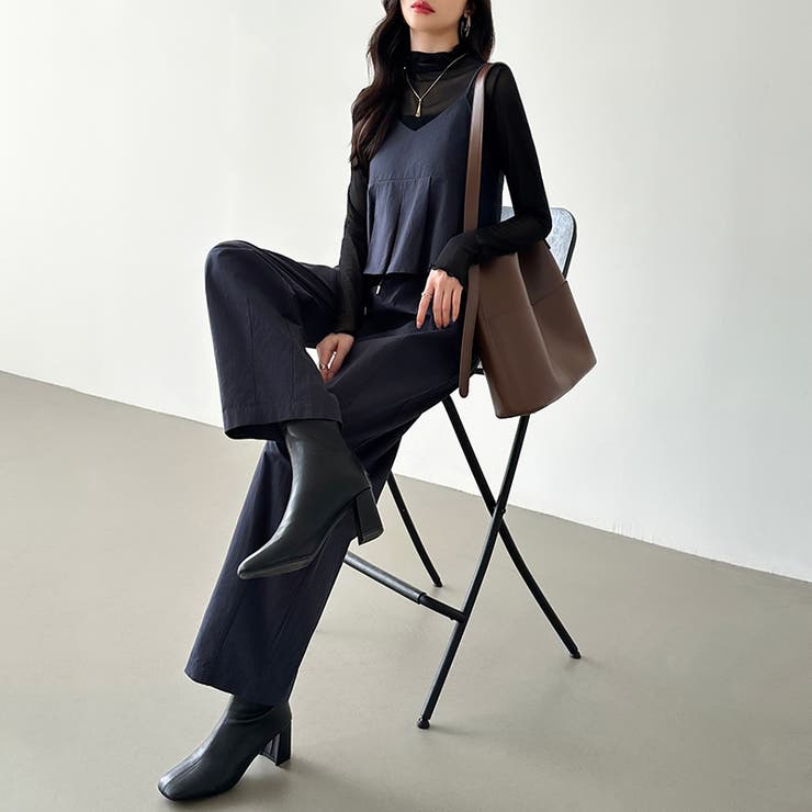 セットアップ夏 ペプラムキャミソール ワイドパンツ | COCOMOMO | 詳細画像20 