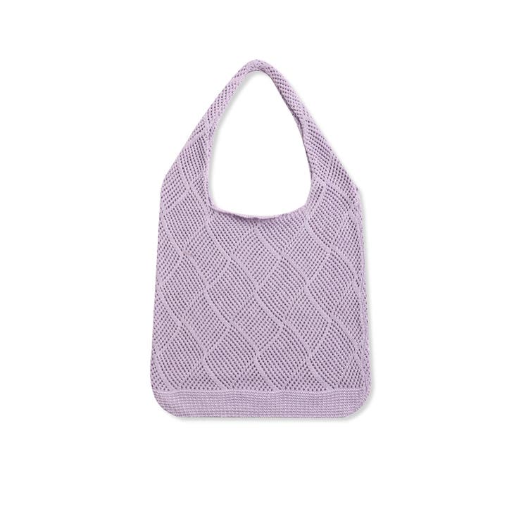 ニット編みバッグ ニットトートバッグ ショルダーバッグ | COCOMOMO | 詳細画像16 