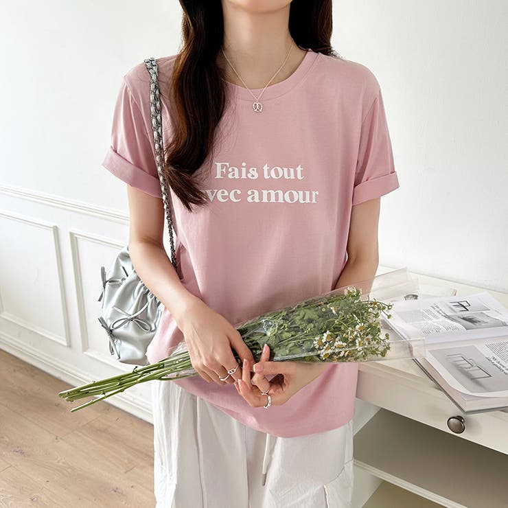 tシャツ 英字ロゴTシャツ 韓国ファッション | COCOMOMO | 詳細画像11 